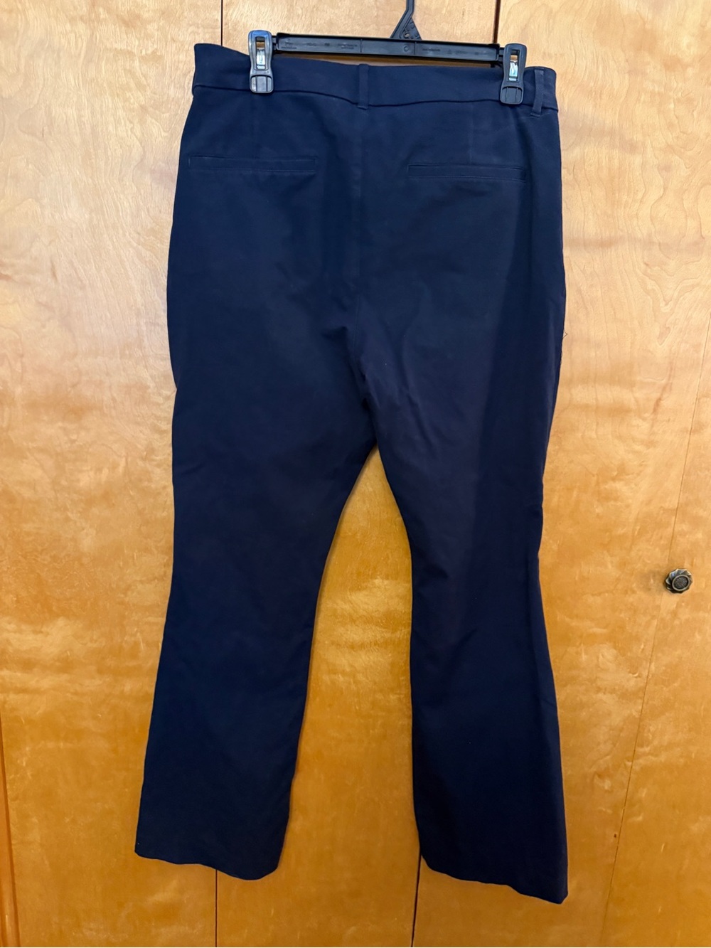 Old Navy Mid Rise Pixie Flare Navy Dress Pants Size 12